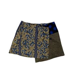 NWT Suno Multi Print Short A Line Skirt